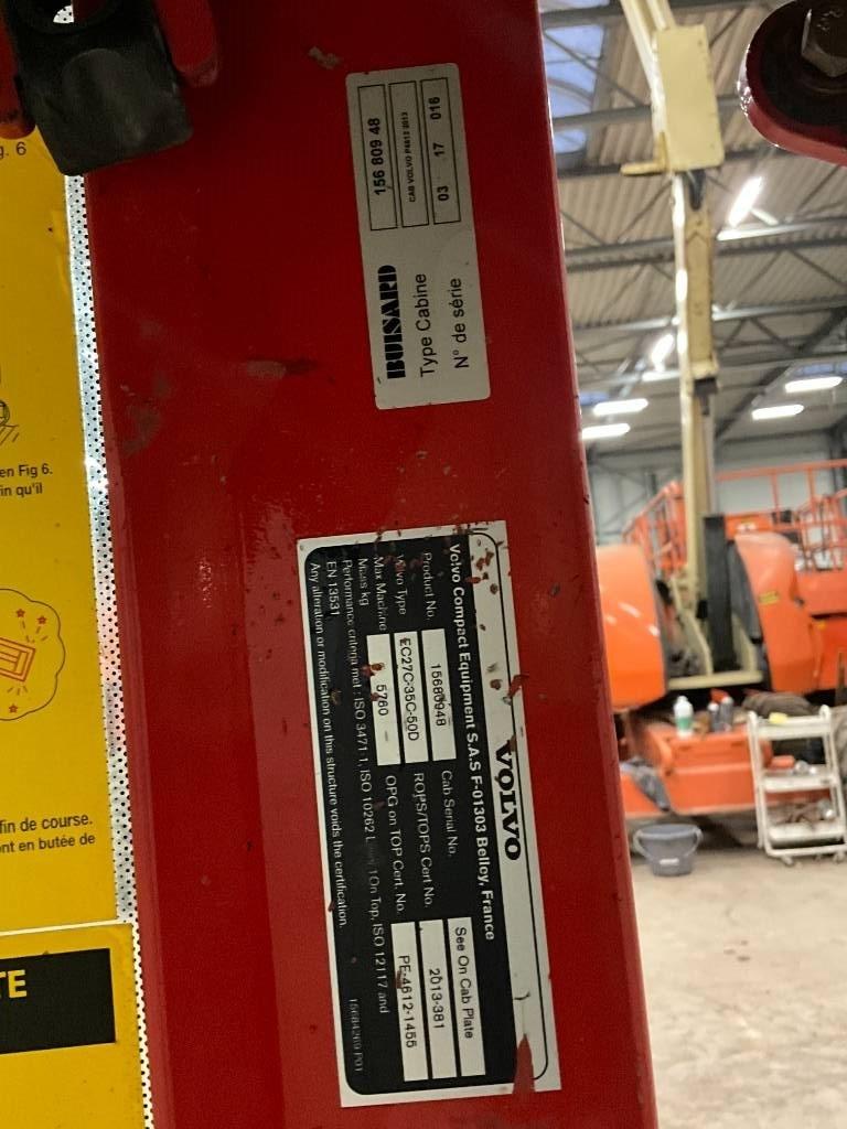 Volvo EC 27 C / EC 35 C / ECR 50 D Cabine en interieur
