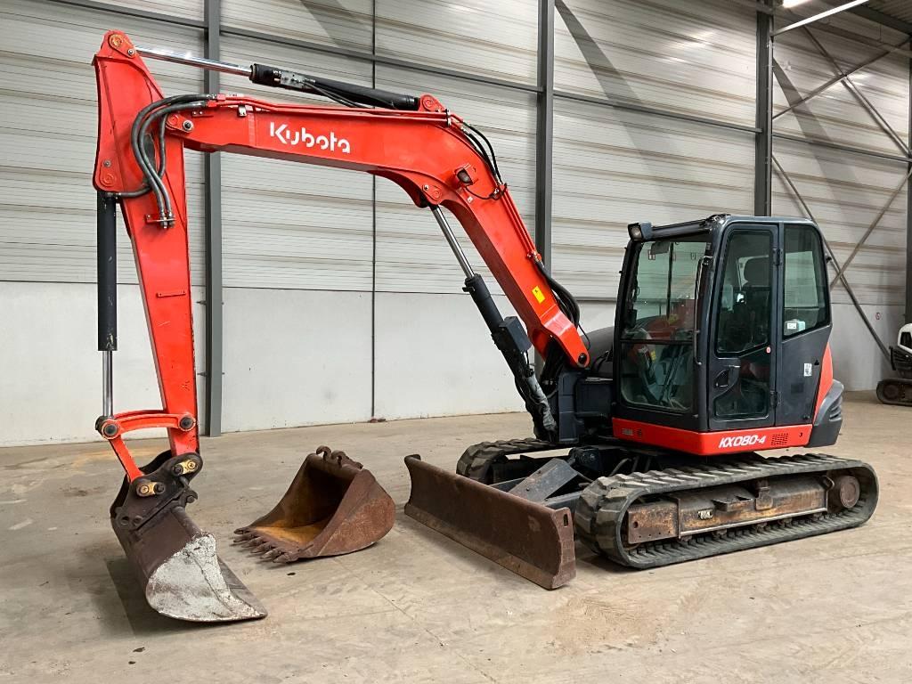 Kubota KX 080-4 Midigraafmachines 7t - 12t