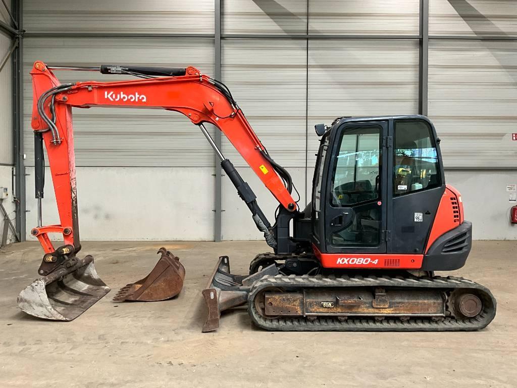Kubota KX 080-4 Midigraafmachines 7t - 12t