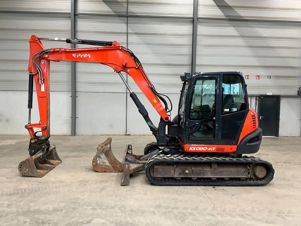 Kubota KX 080-4 A Midigraafmachines 7t - 12t