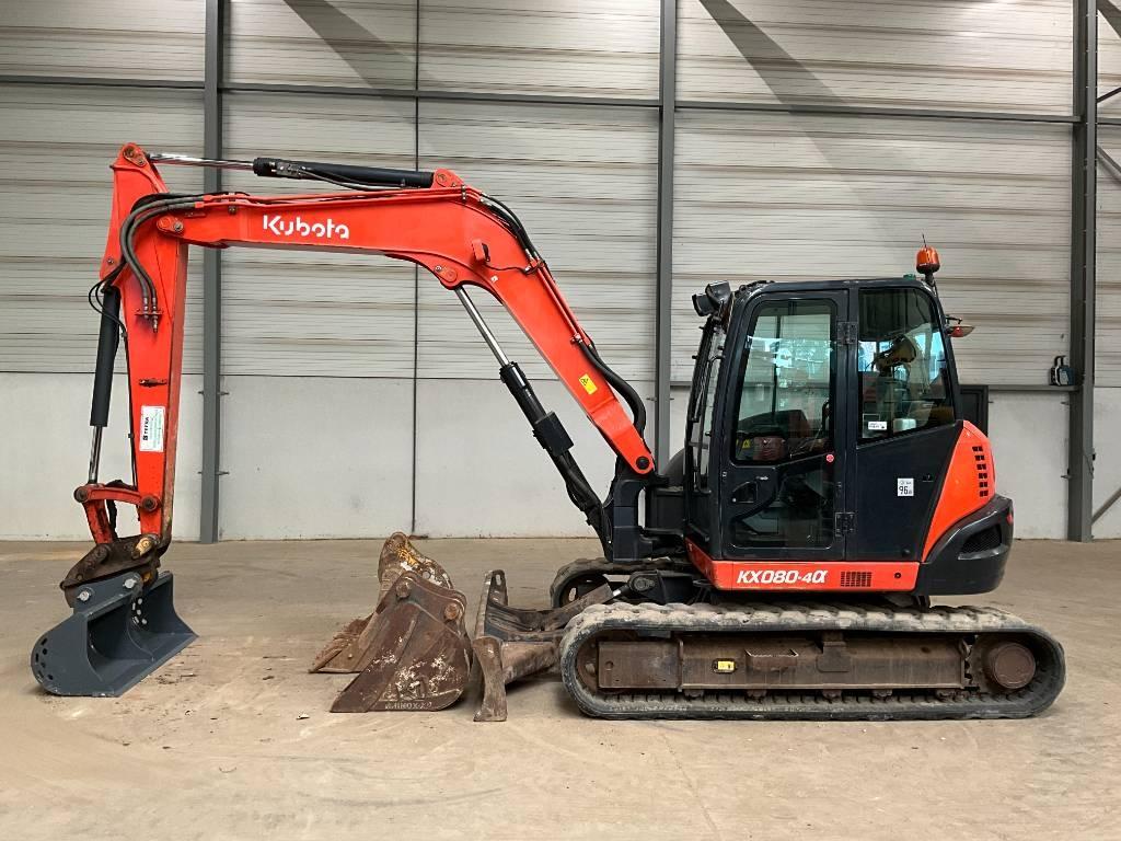 Kubota KX 080-4 A Midigraafmachines 7t - 12t