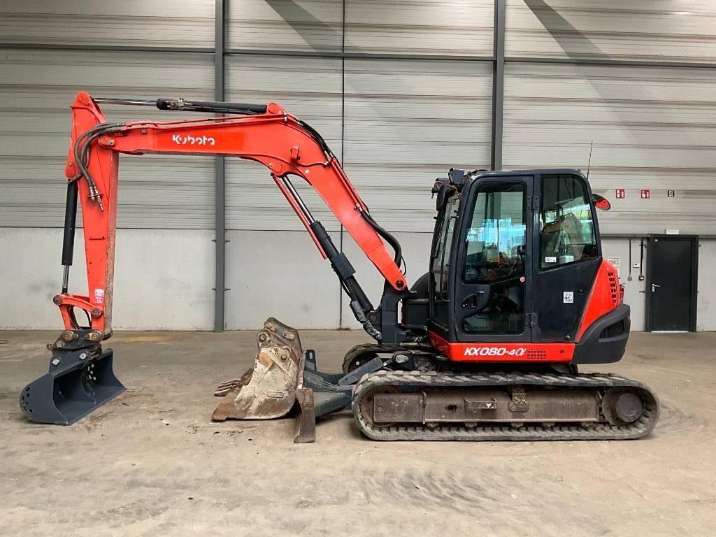 Kubota KX 080-4 A Midigraafmachines 7t - 12t