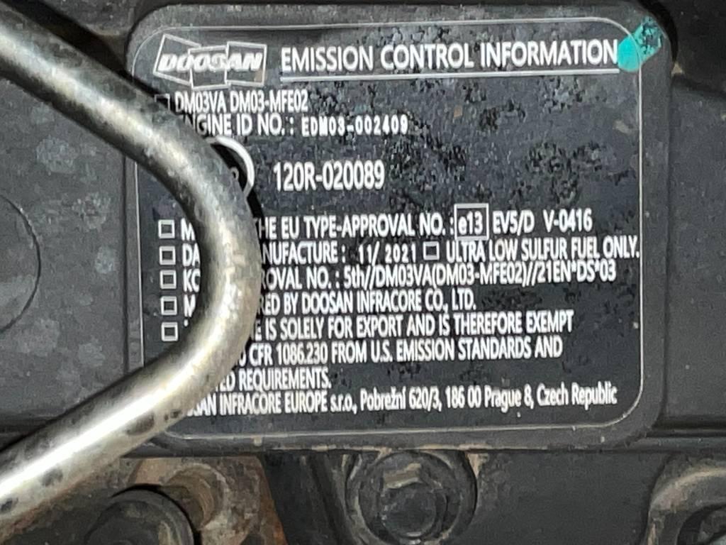 Doosan DX 140 LC-7 Rupsgraafmachines