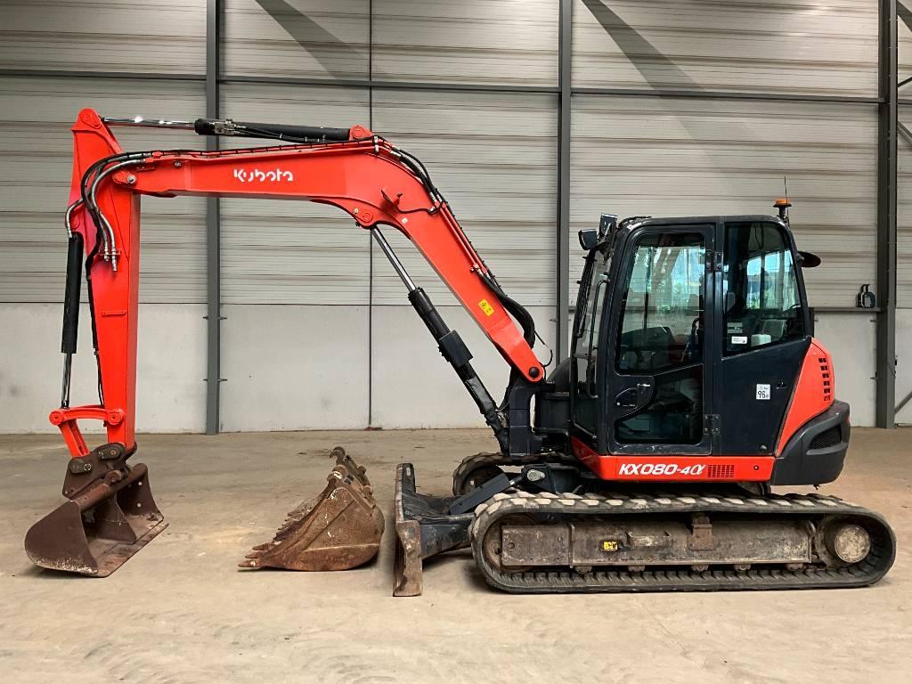 Kubota KX 080-4 A Midigraafmachines 7t - 12t