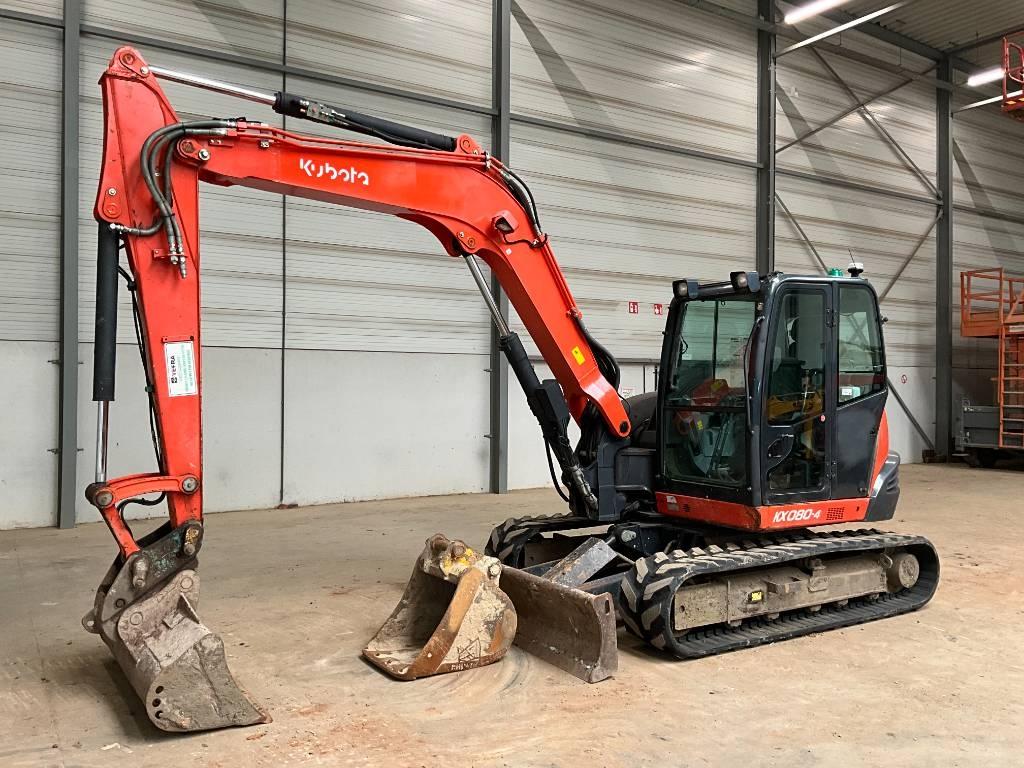 Kubota KX 080-4 Midigraafmachines 7t - 12t
