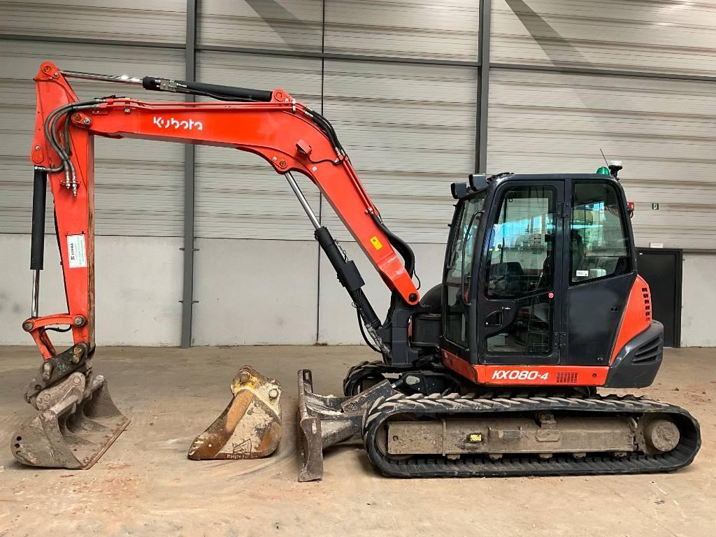Kubota KX 080-4 Midigraafmachines 7t - 12t