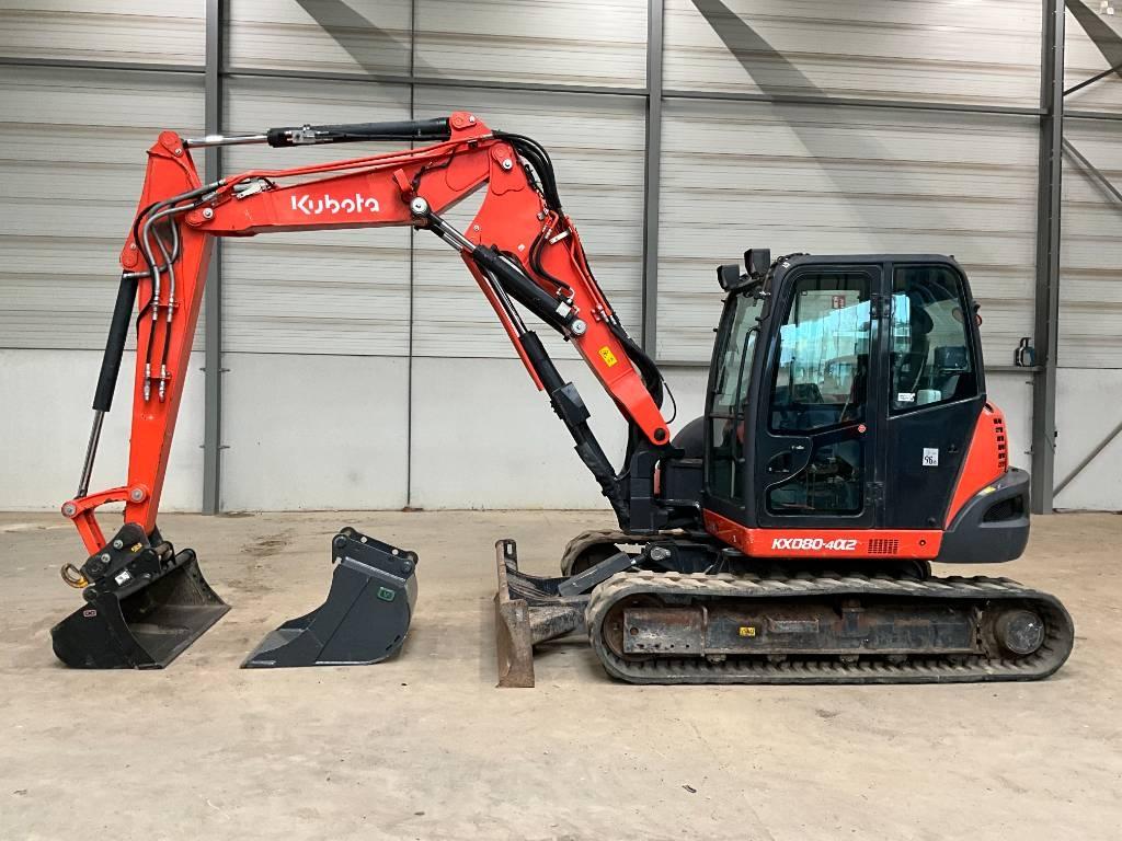 Kubota KX 080-4 A 2 Midigraafmachines 7t - 12t