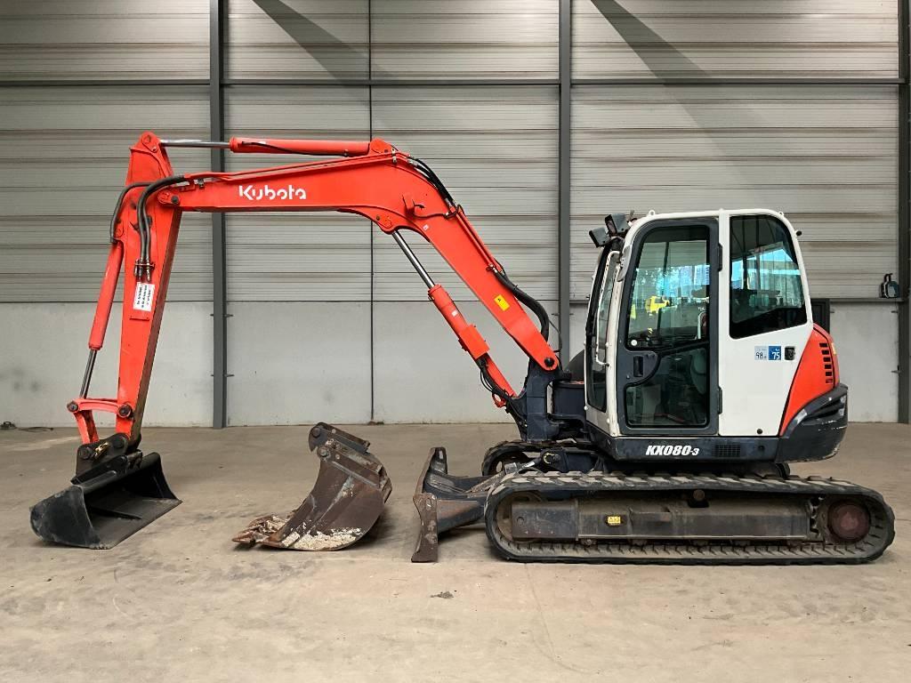 Kubota KX 080-3 Midigraafmachines 7t - 12t