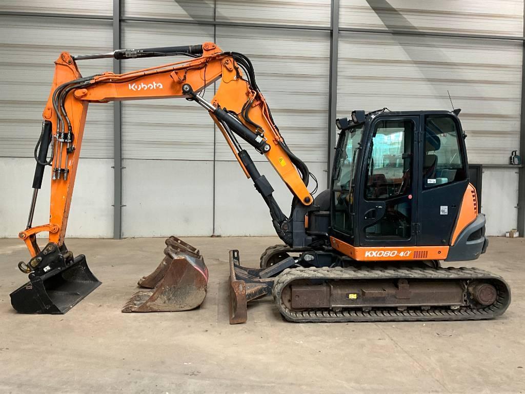 Kubota KX 080-4 A Midigraafmachines 7t - 12t