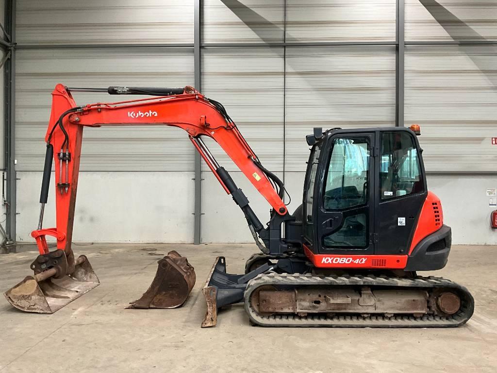 Kubota KX 080-4 A Midigraafmachines 7t - 12t