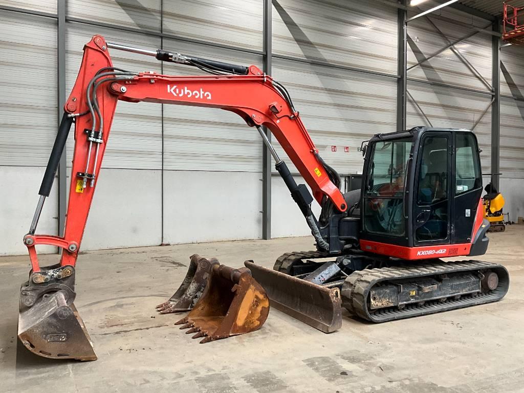Kubota KX 080-4 A 2 Midigraafmachines 7t - 12t