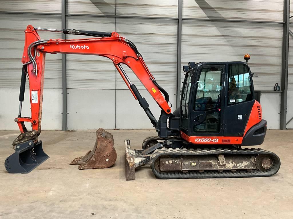 Kubota KX 080-4 A Midigraafmachines 7t - 12t