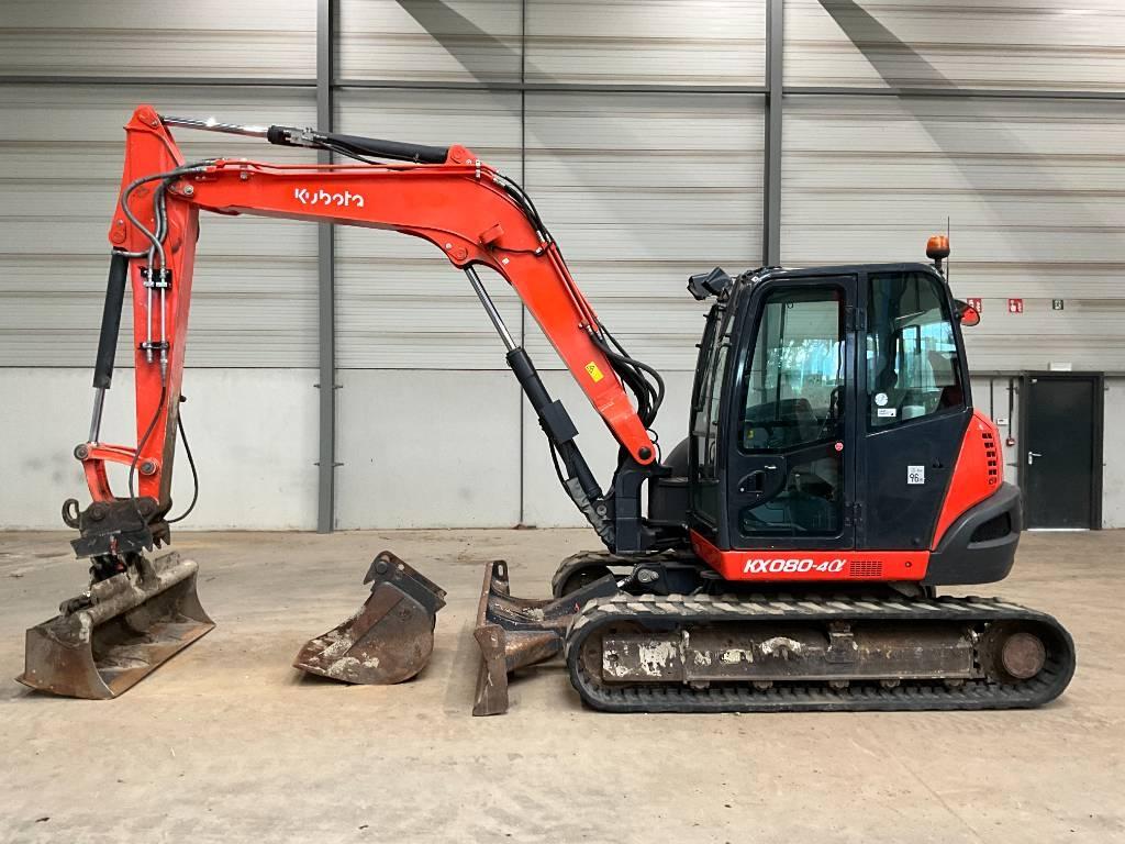 Kubota KX 080-4 A Midigraafmachines 7t - 12t