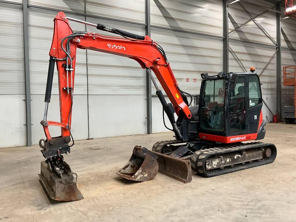 Kubota KX 080-4 A Midigraafmachines 7t - 12t