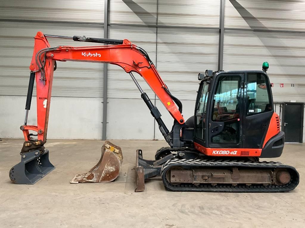 Kubota KX 080-4 A Midigraafmachines 7t - 12t
