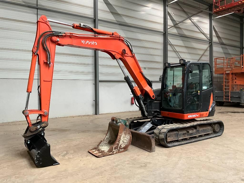 Kubota KX 080-4 Midigraafmachines 7t - 12t