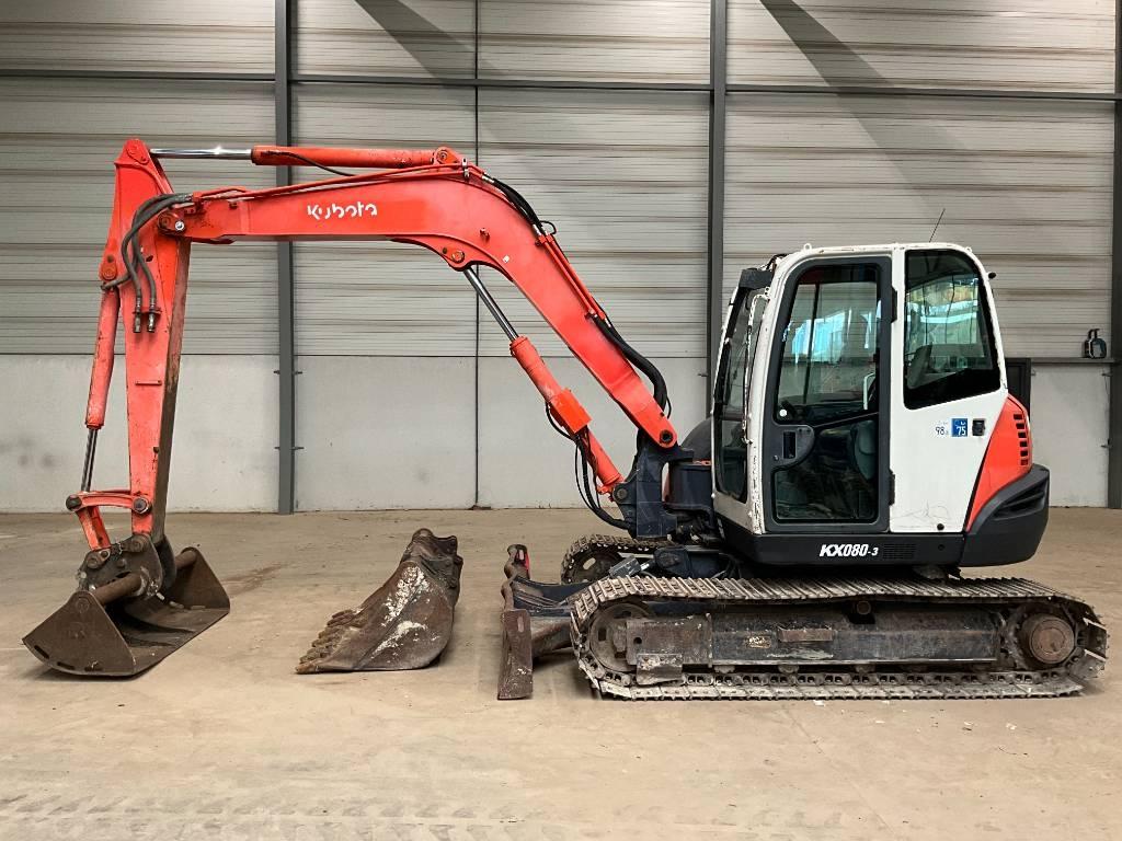 Kubota KX 080-3 Midigraafmachines 7t - 12t