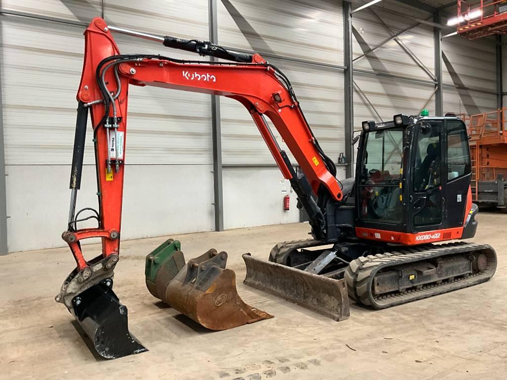 Kubota KX 080-4 A 2 Midigraafmachines 7t - 12t