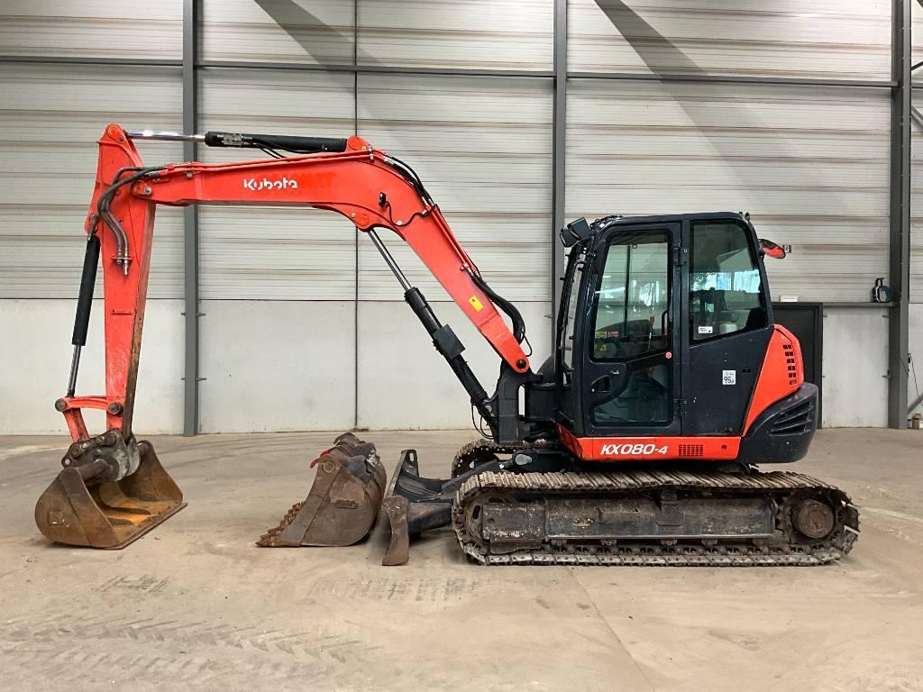 Kubota KX 080-4 Midigraafmachines 7t - 12t
