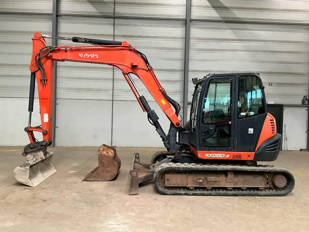 Kubota KX 080-4 Midigraafmachines 7t - 12t