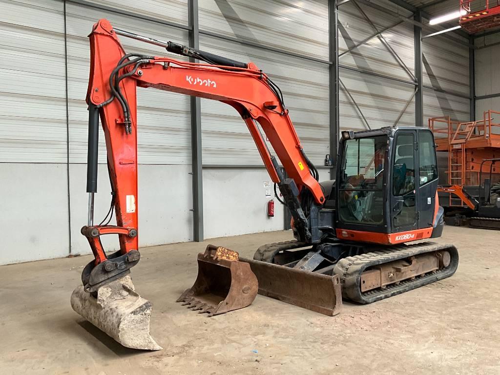 Kubota KX 080-4 Midigraafmachines 7t - 12t