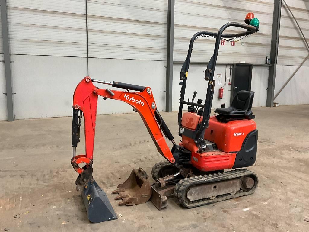 Kubota K 008-3 Minigraafmachines < 7t