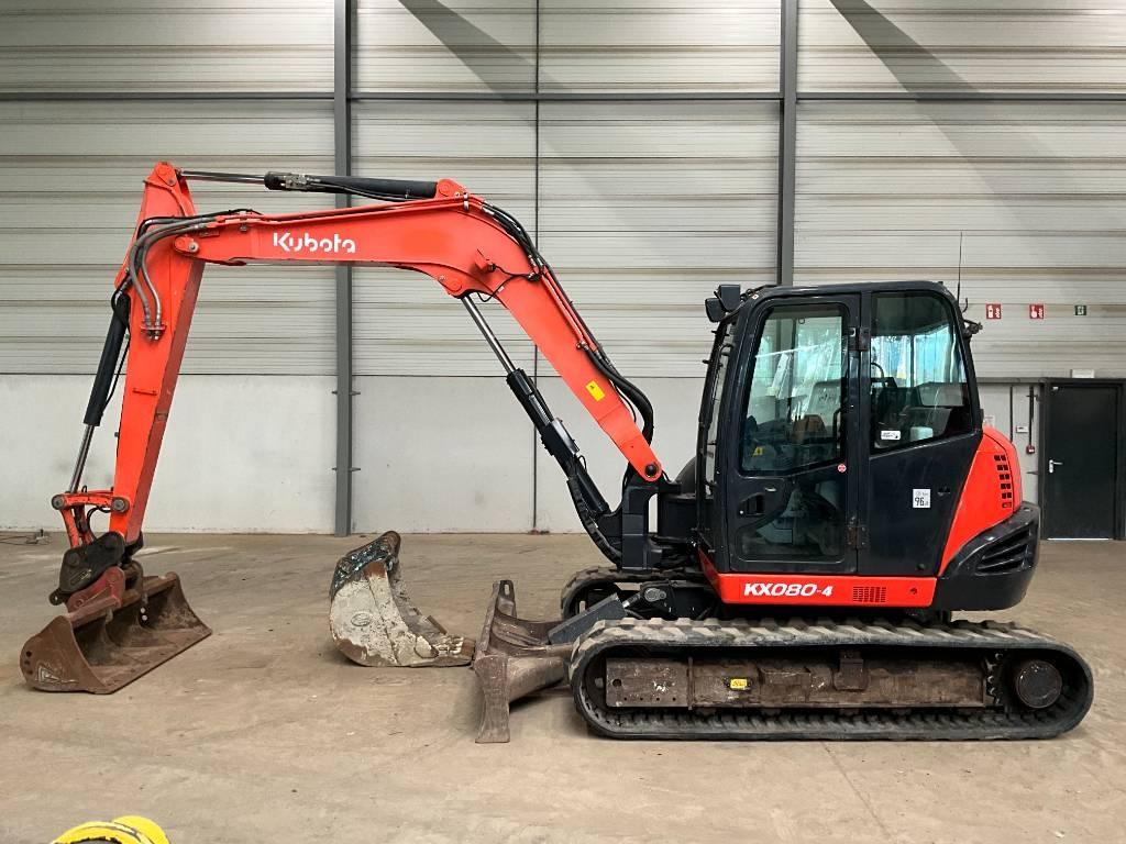 Kubota KX 080-4 Midigraafmachines 7t - 12t