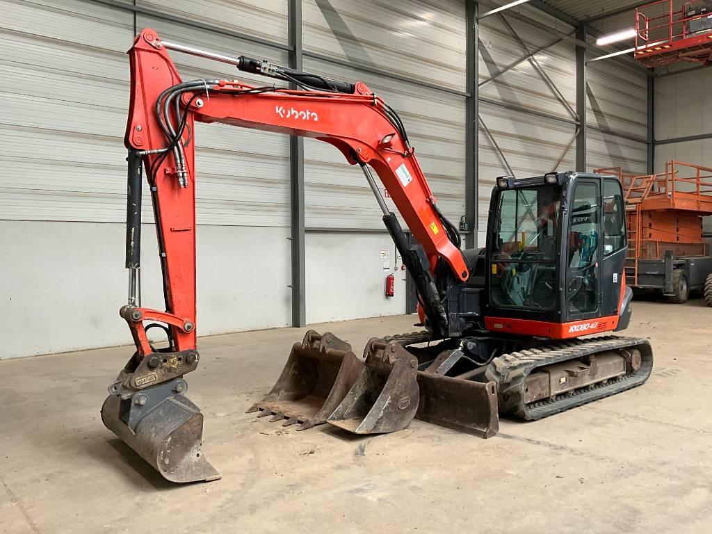 Kubota KX 080-4 Midigraafmachines 7t - 12t