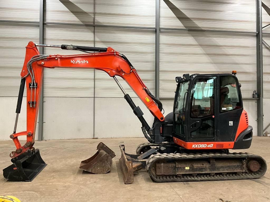 Kubota KX 080-4 A Midigraafmachines 7t - 12t